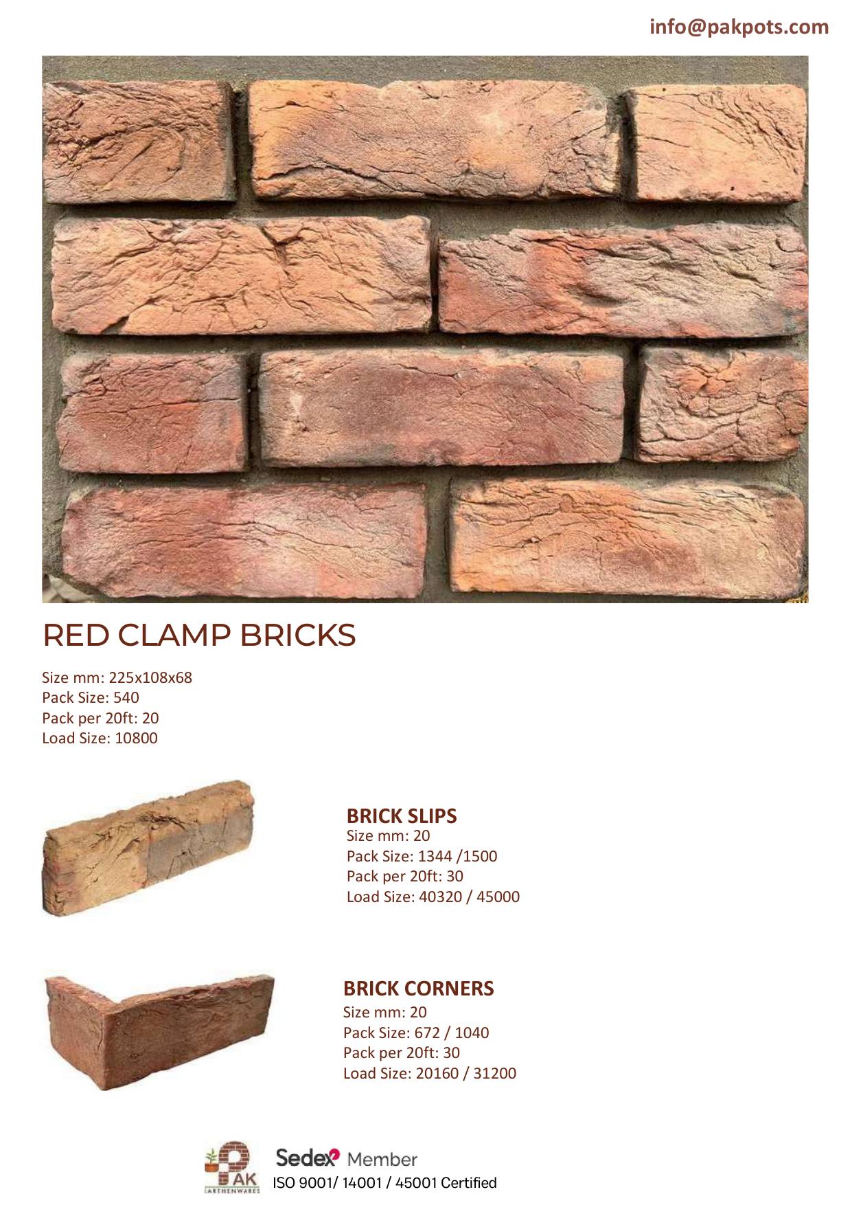Red Clamp Bricks